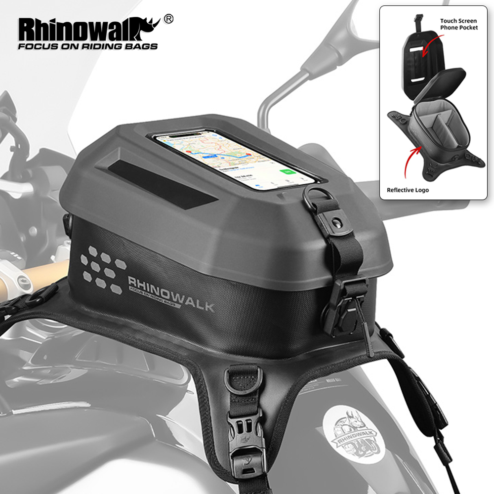 Drone Camera Waterproof - Rhinowalk Touchscreen-Motorrad-Tanktasche, 5,6 l, Rucksack, wasserdicht,