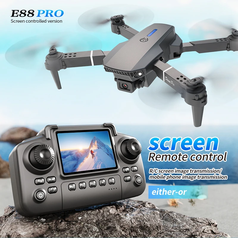 Drone Camera Mount - Professionelle E88 PRO Drohne mit Bildschirm