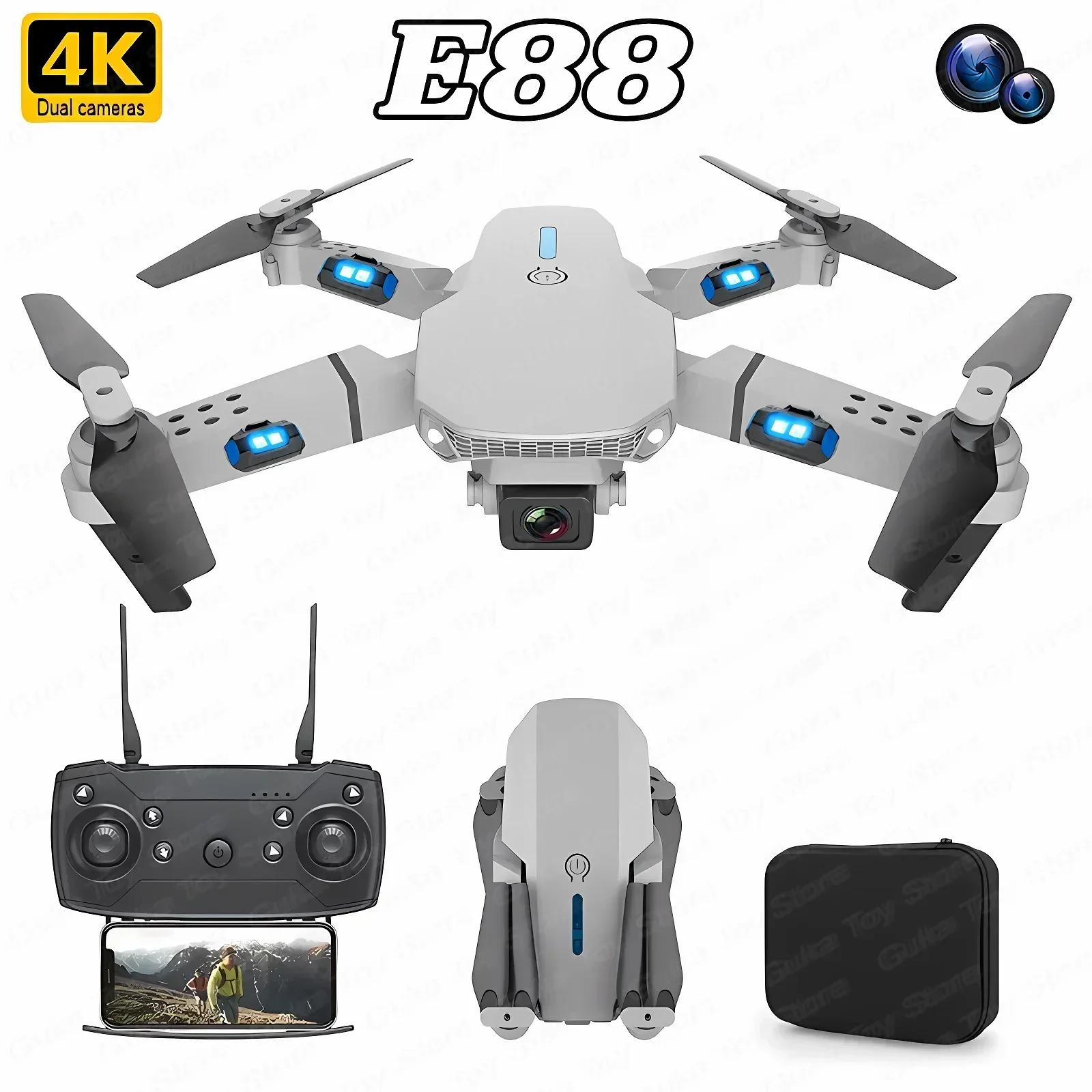 Drone Camera Mount - E88 Pro WIFI FPV Drohne Weitwinkel