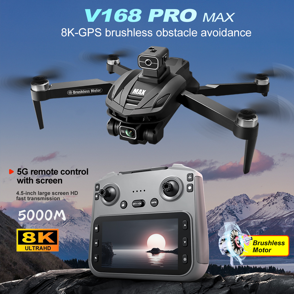 Drone Camera Hd - V168 PRO Max GPS Drohne 8K