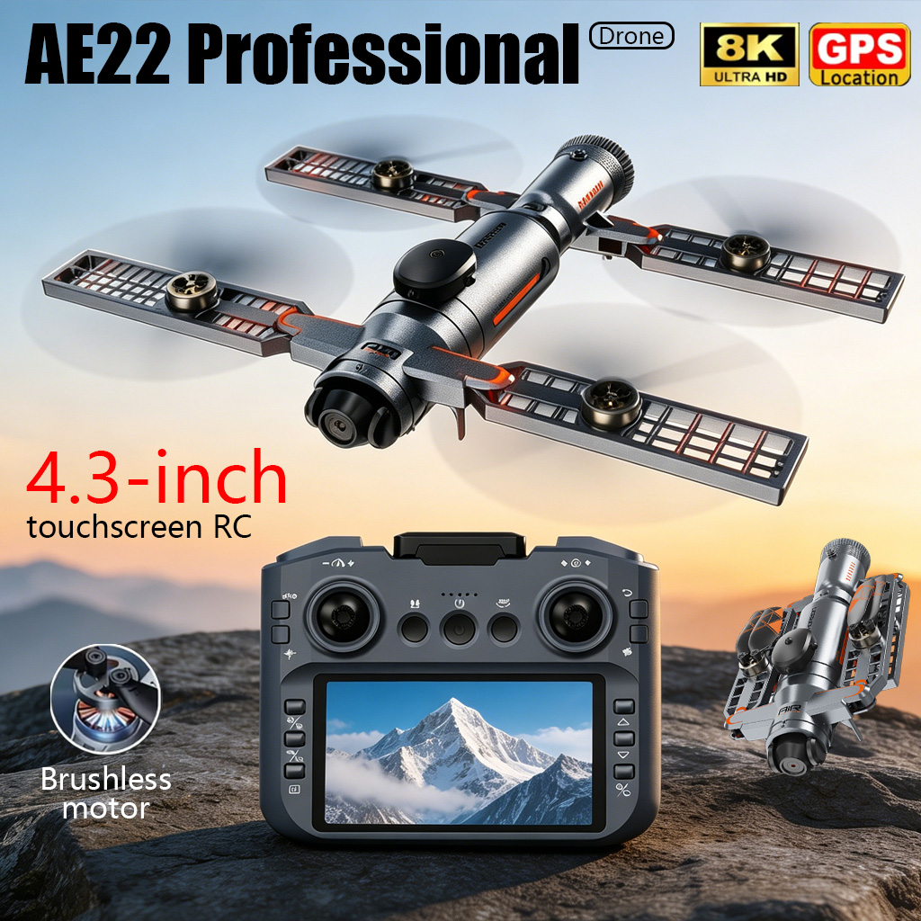 Drone Camera Waterproof - Verbesserte AE22 PRO MAX Faltbare Drohne