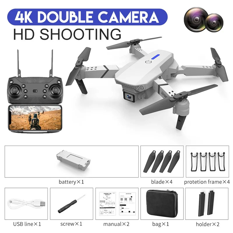 E88 ProIntelligent Folding Dro – Drone Camera Mount Bewertung und Preis