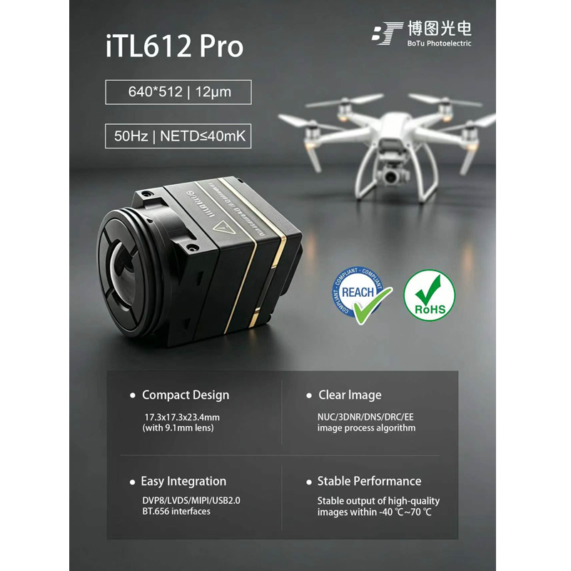 Itl612 CVBS Mini 640*512 9,1mm – Drone Camera Thermal Bewertung und Preis